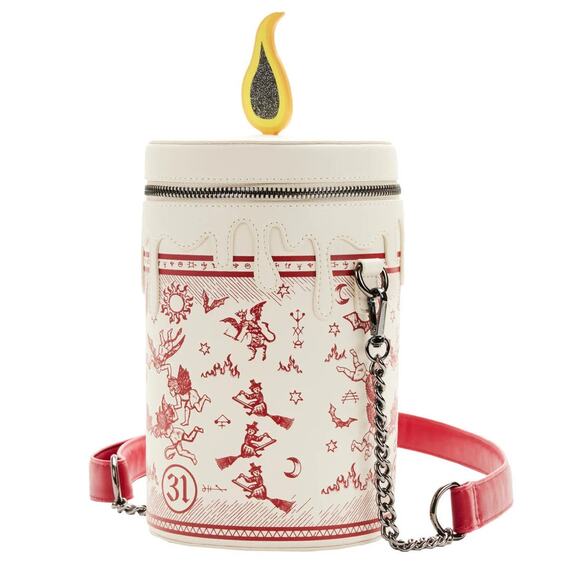 NWT! Loungefly Disney Hocus Pocus Black Flame Candle Crossbody & Wallet Set - Picture 3 of 10